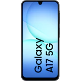 Frontansicht Samsung Galaxy A17 5G Schwarz. Frontansicht Samsung Galaxy A17 5G Schwarz.