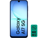 Frontansicht Samsung Galaxy A17 5G Blau. Wie neu. Frontansicht Samsung Galaxy A17 5G Blau. Wie neu.