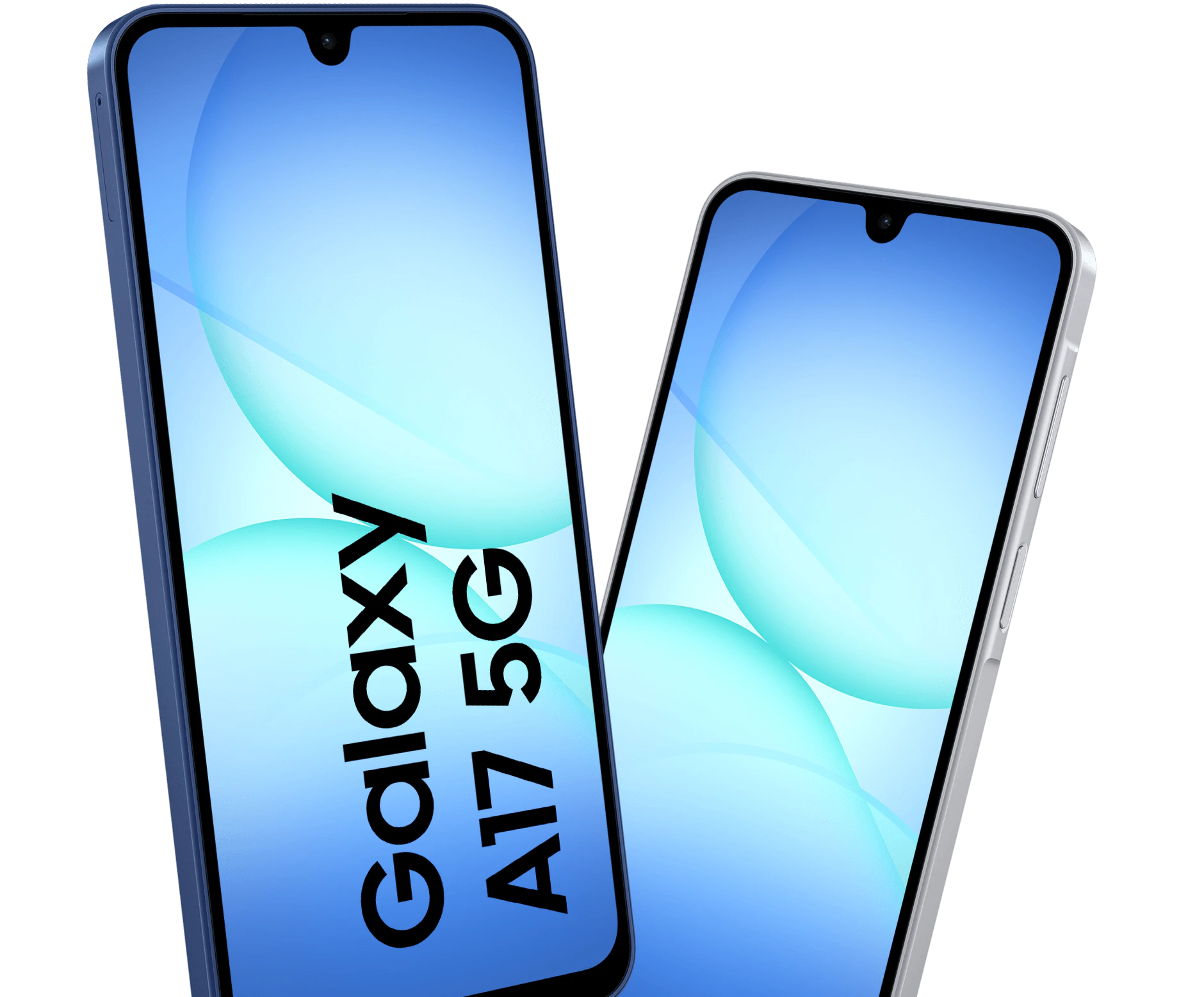 Frontansichten Samsung Galaxy A17 5G.