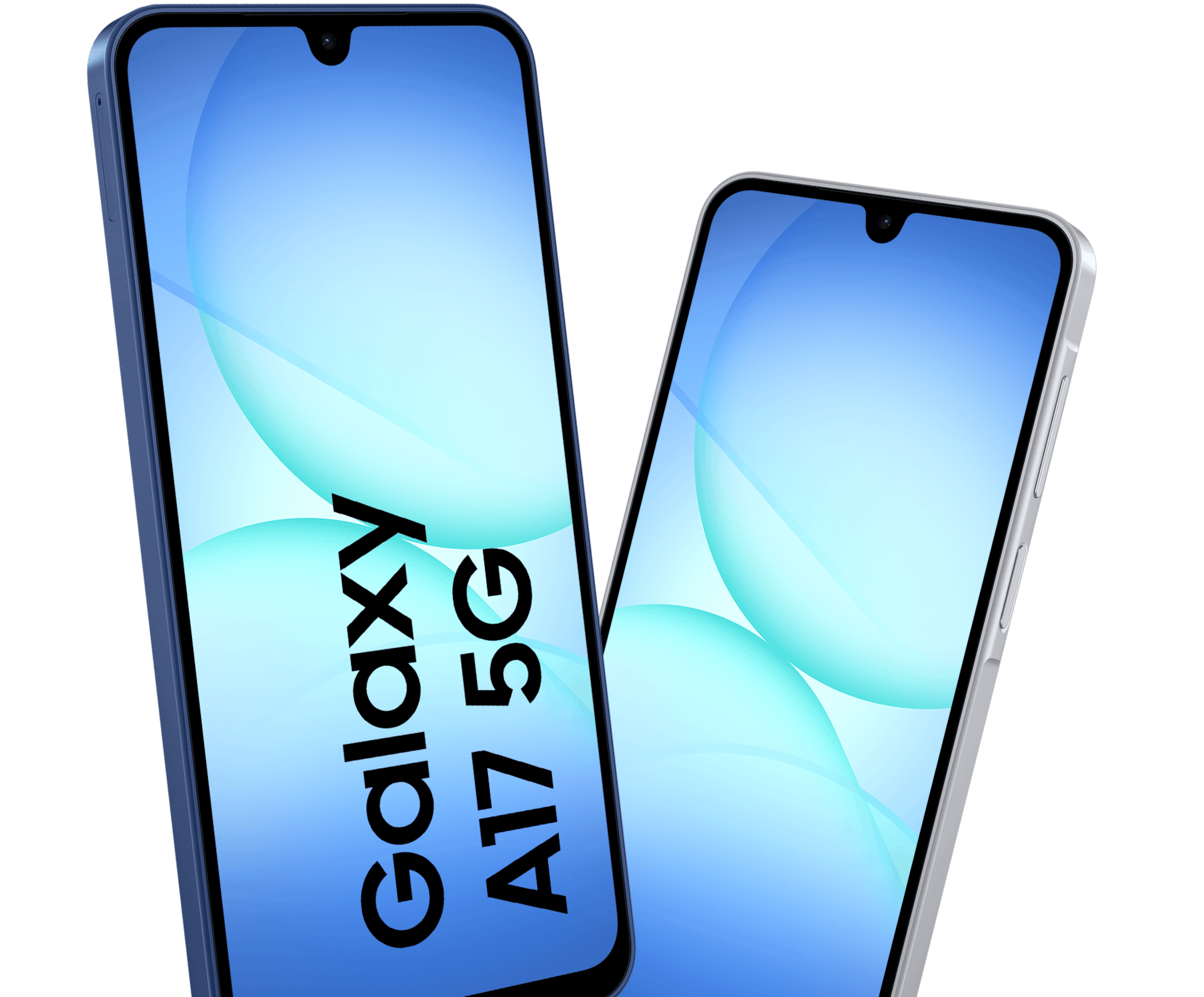 Highlight Bild vom Gerät Frontansichten Samsung Galaxy A17 5G.