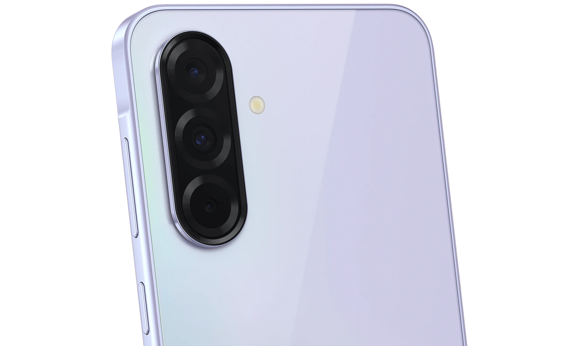 Detailansicht Kamera Samsung Galaxy A36 Weiß.