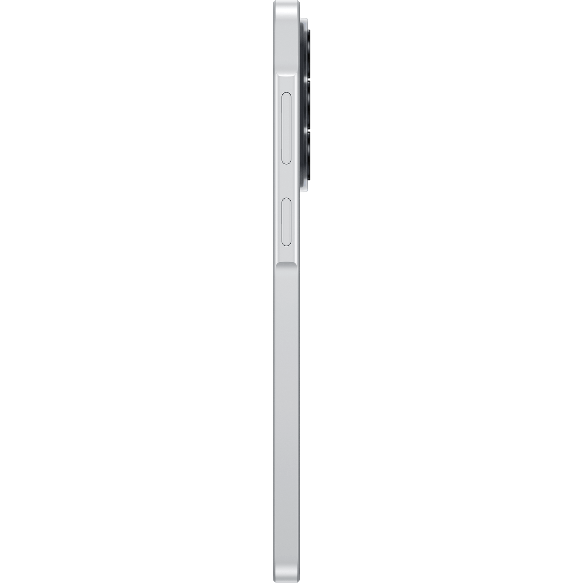Seitenansicht Samsung Galaxy A37 Weiß.