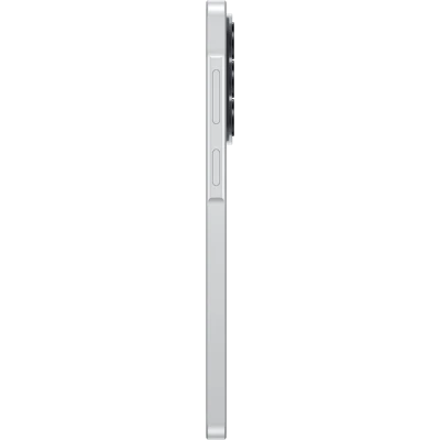 Seitenansicht Samsung Galaxy A37 Weiß.