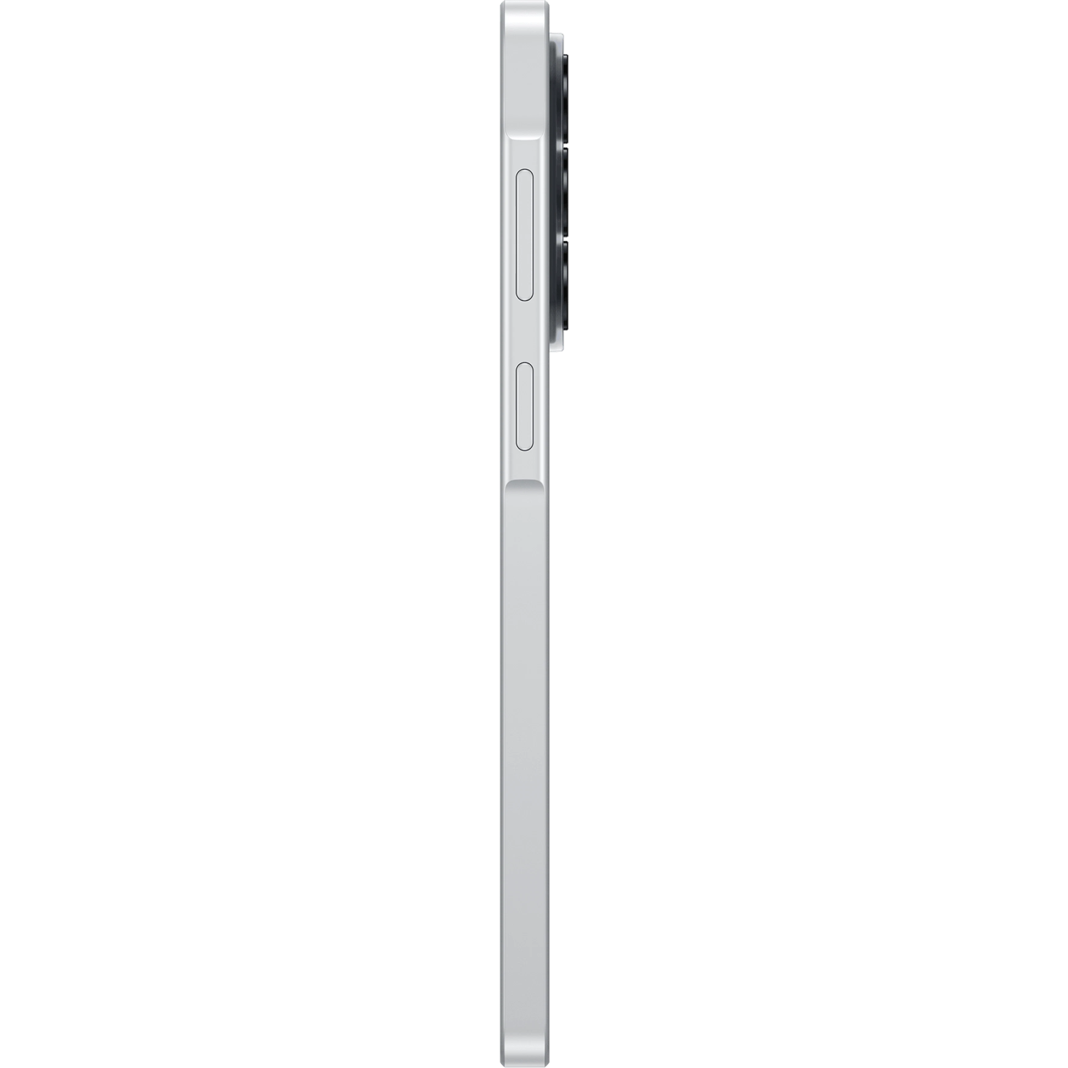 Seitenansicht Samsung Galaxy A37 Weiß.