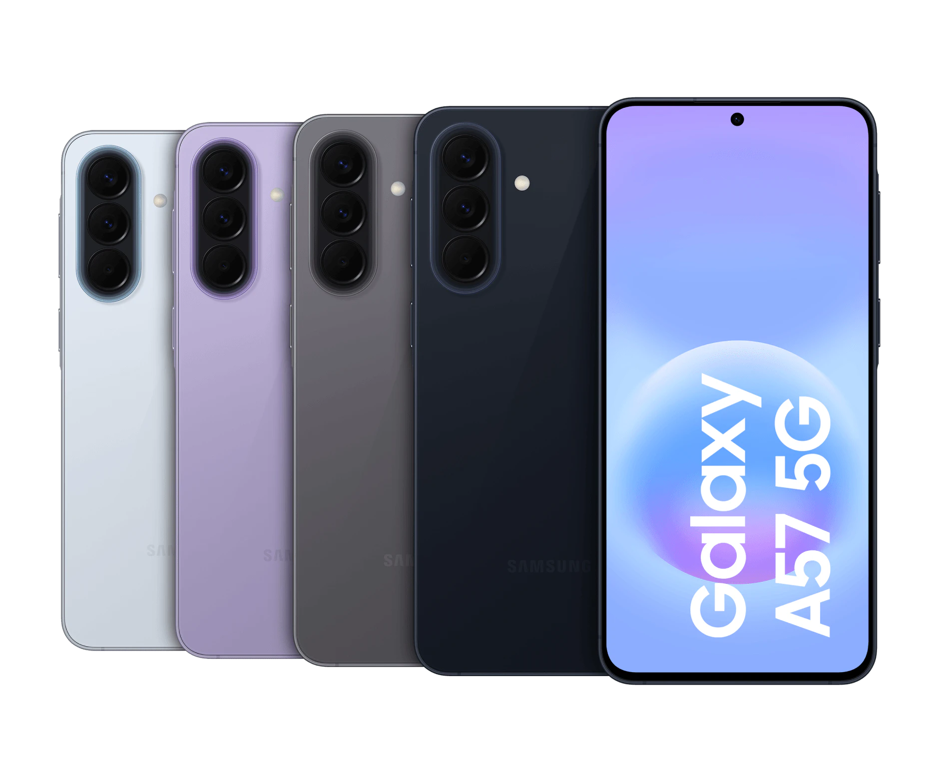 Mehrere Samsungs in verschiedenen Farben.