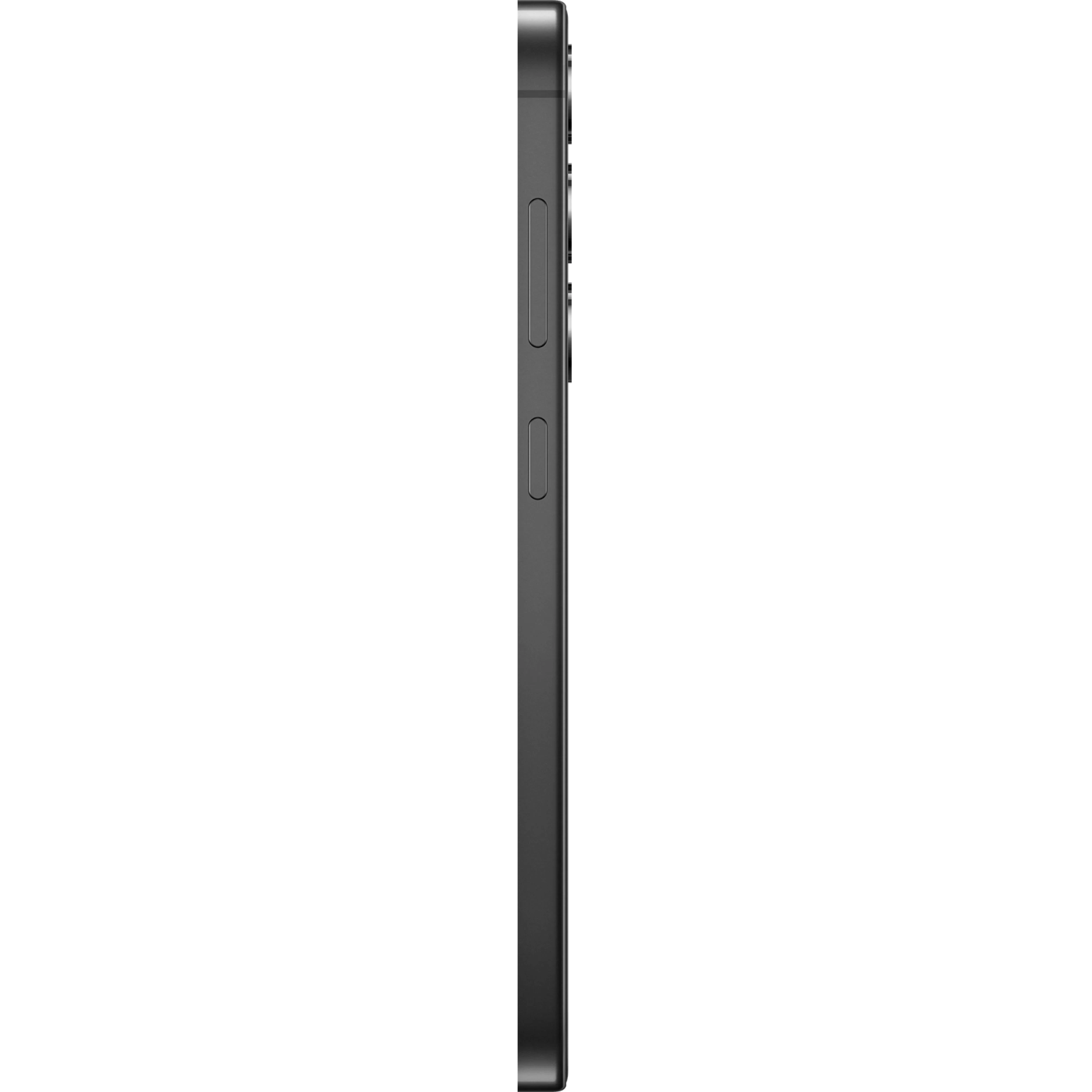 Seitenansicht Samsung Galaxy S24 Schwarz. Seitenansicht Samsung Galaxy S24 Schwarz.