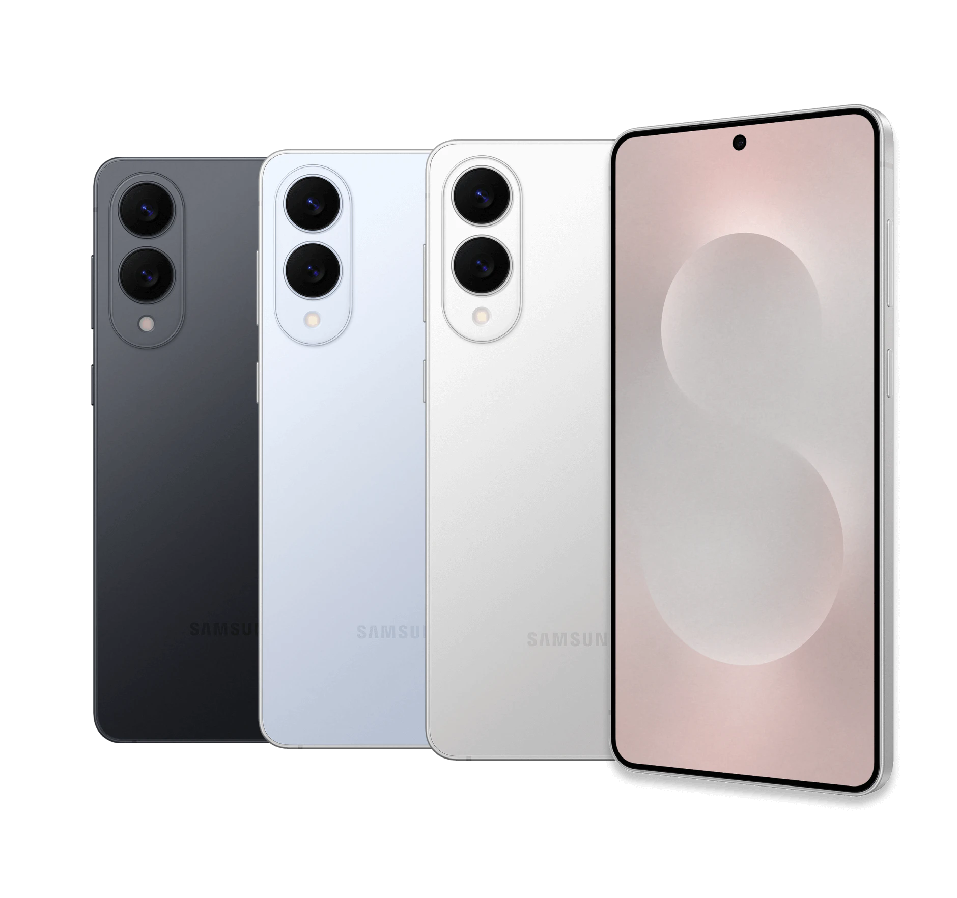 Highlight Bild vom Gerät Mehrere Samsungs in verschiedenen Farben.