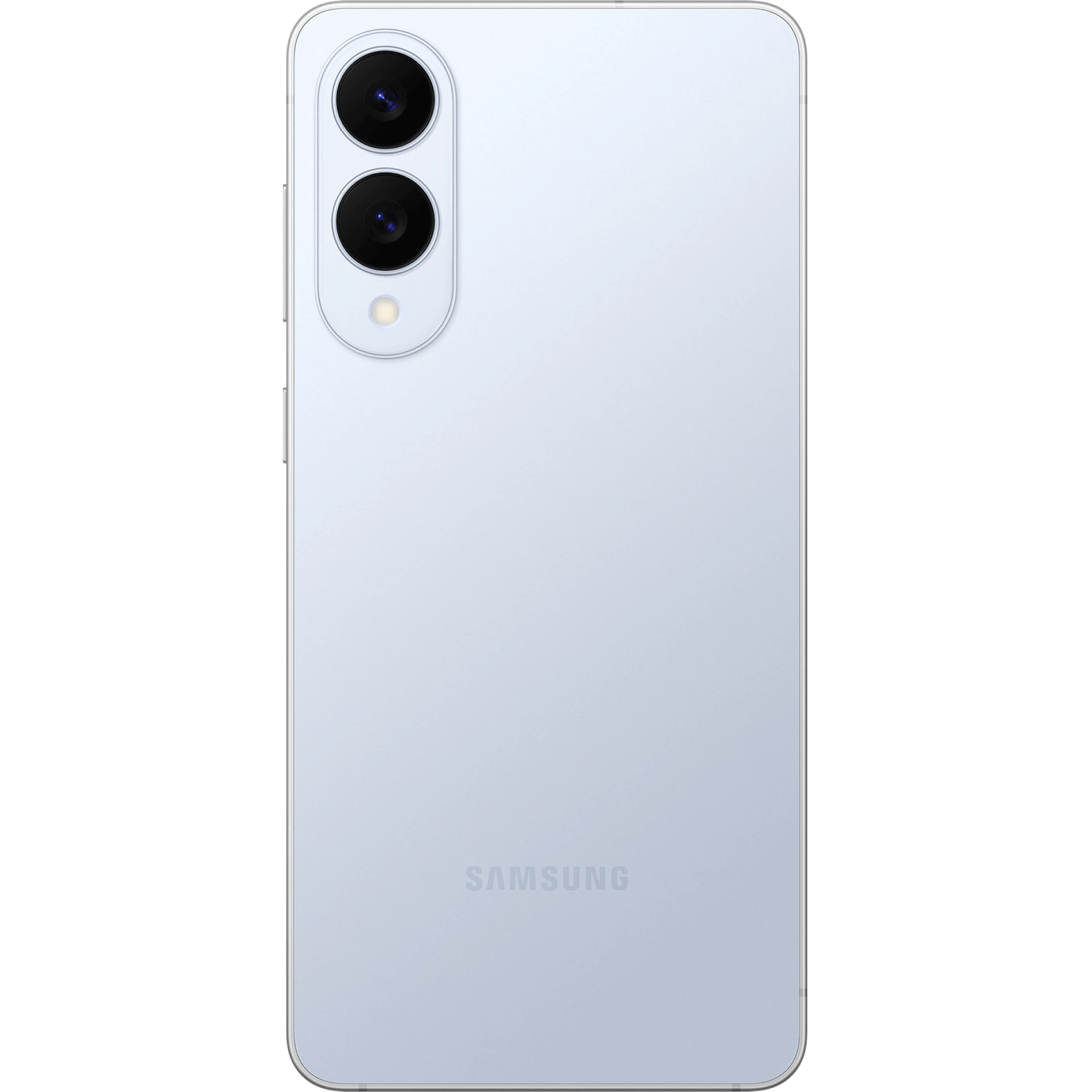 Rückansicht Samsung Galaxy S25 Edge Eisblau.