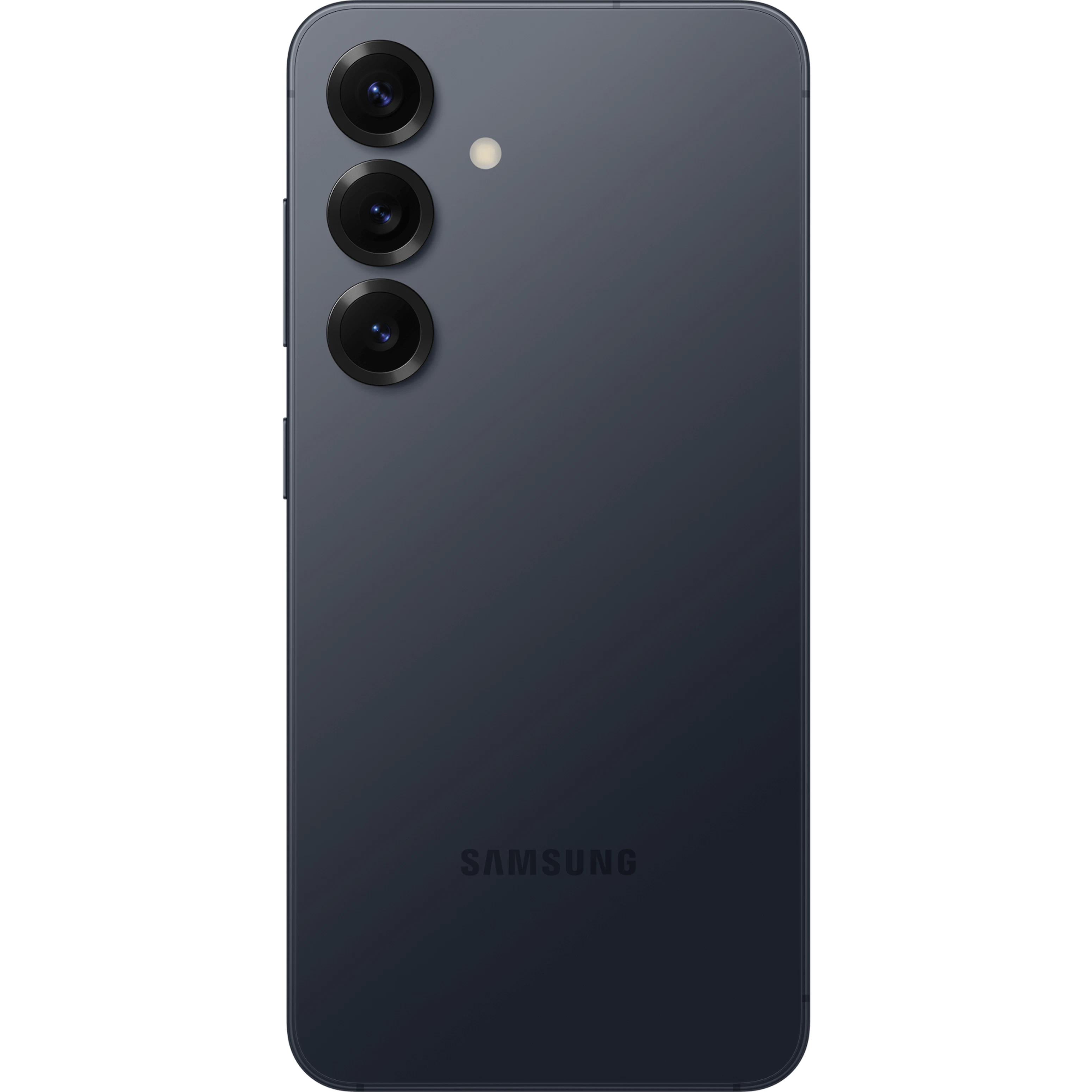 Rückansicht Samsung Galaxy S25 Blau-Schwarz.