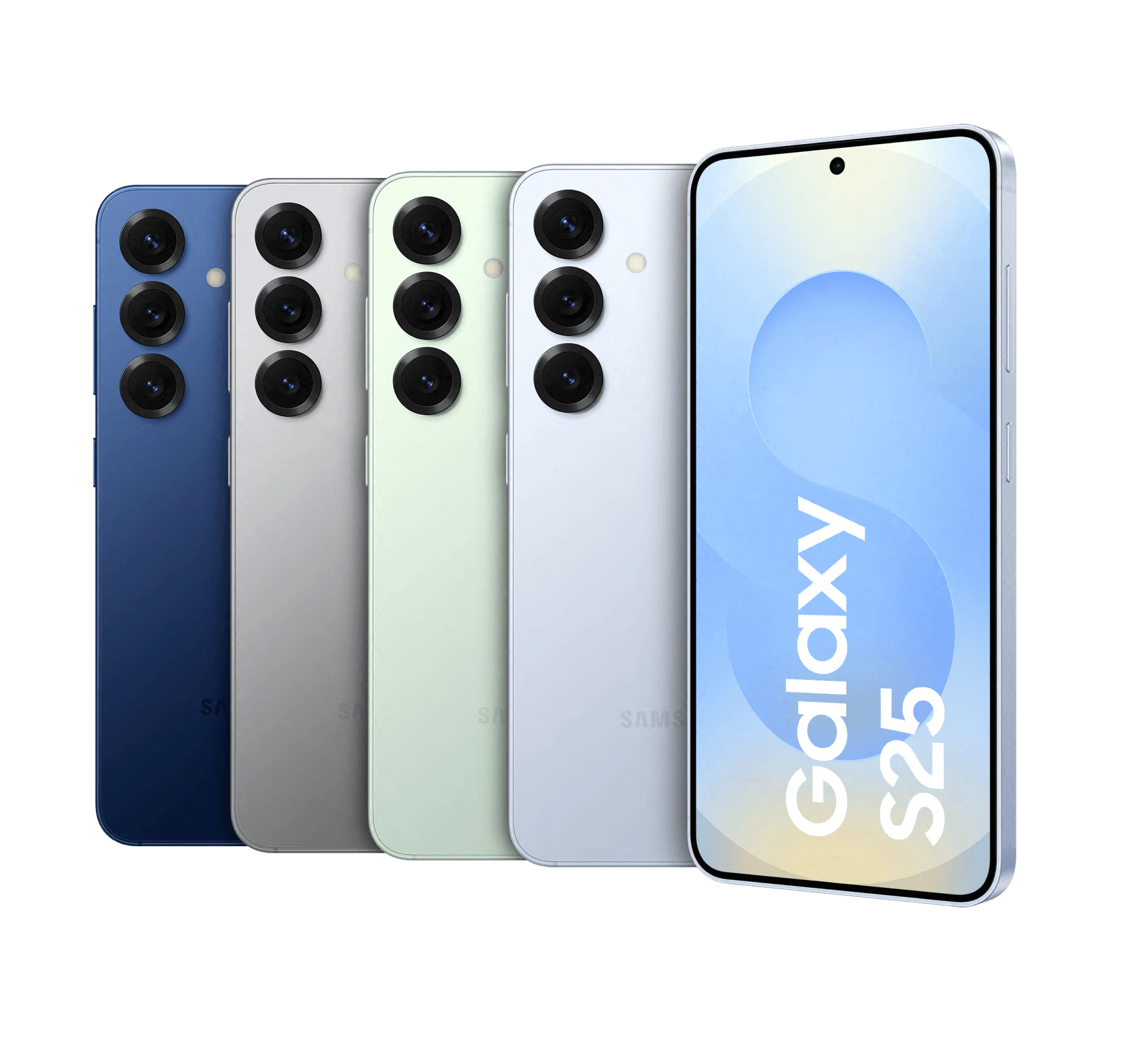 Highlight Bild vom Gerät Mehrere Samsungs in verschiedenen Farben.