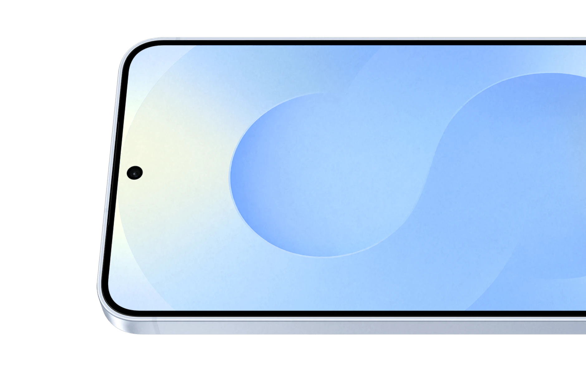 Highlight Bild vom Gerät Nahe Vorderansicht Samsung Galaxy S25.