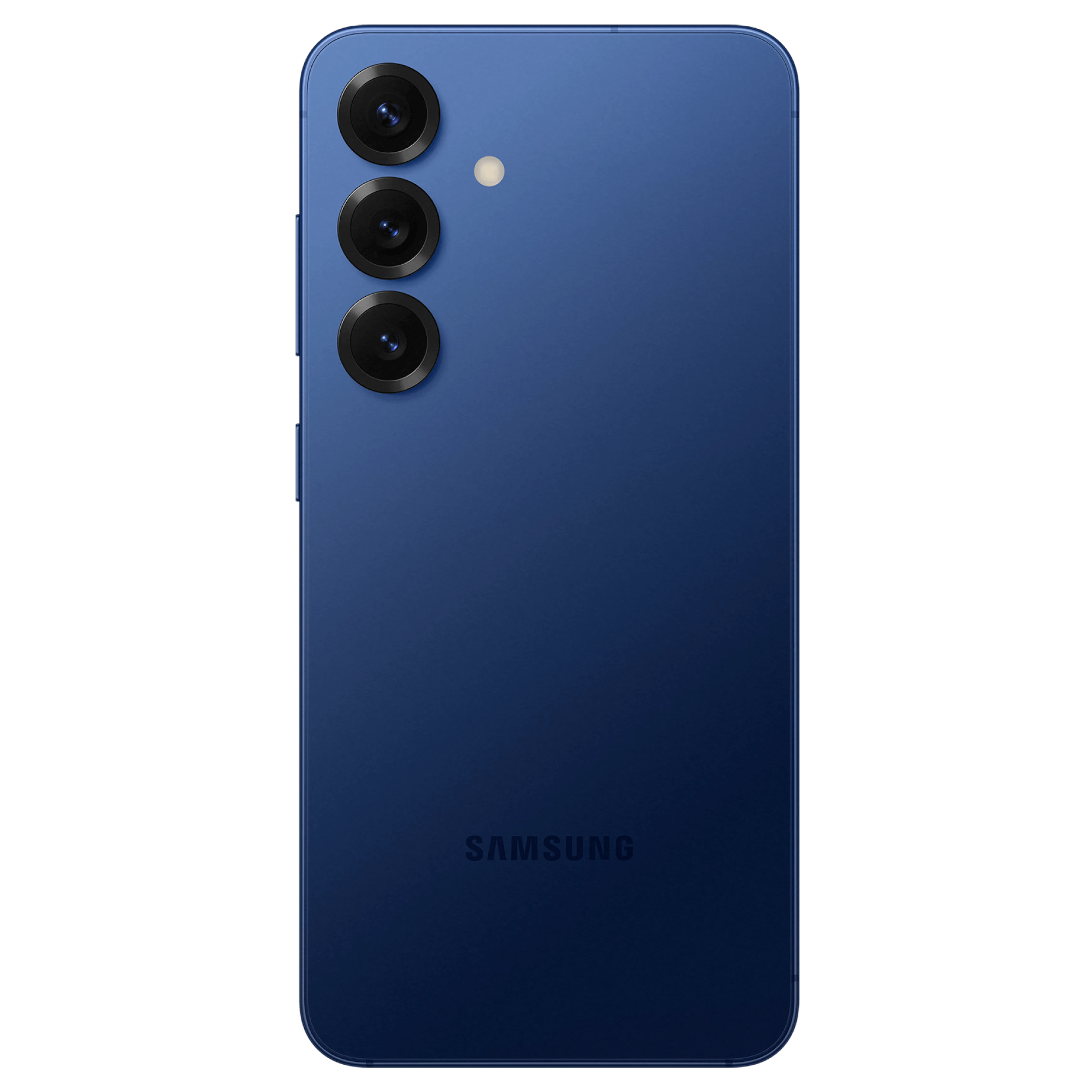 Rückansicht Samsung Galaxy S25 Marineblau.