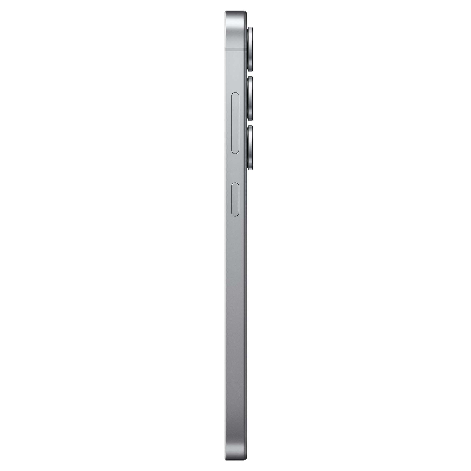 Seitenansicht Samsung Galaxy S25 Silber.