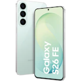 Samsung Galaxy S26 FE Vorder- und Rückansicht Pistachio.