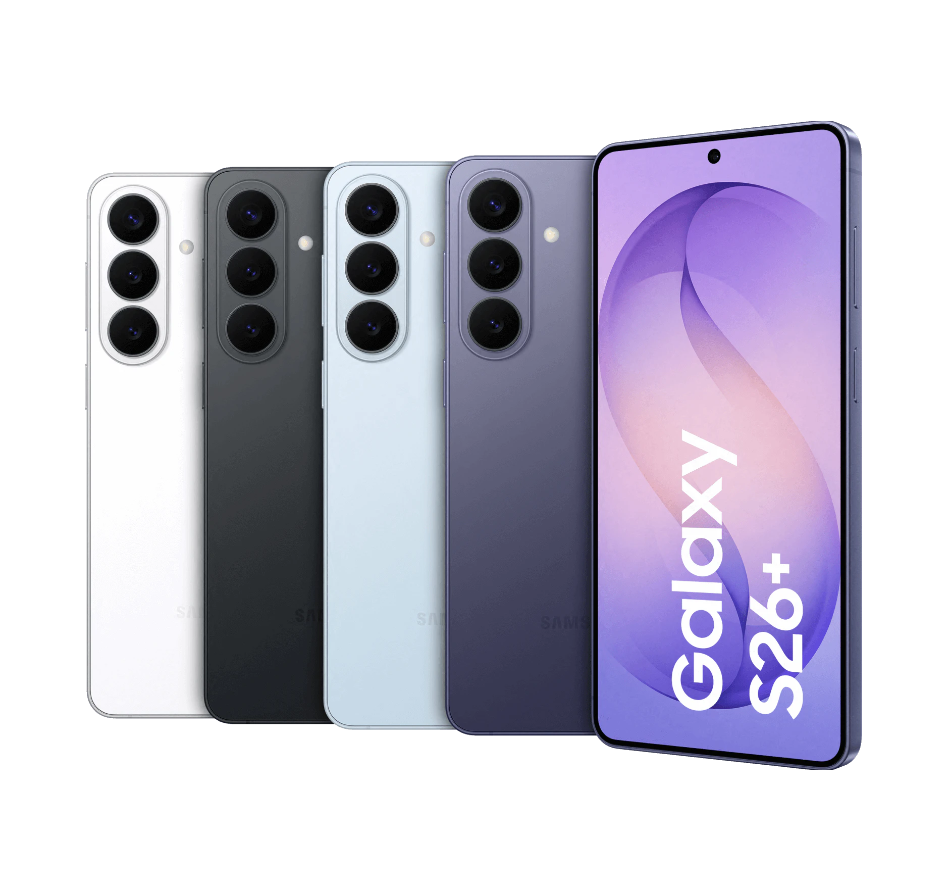 Highlight Bild vom Gerät Mehrere Samsungs in verschiedenen Farben.