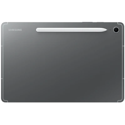 Rückansicht Samsung Galaxy Tab S10 Fe 5G Grau. Rückansicht Samsung Galaxy Tab S10 Fe 5G Grau.