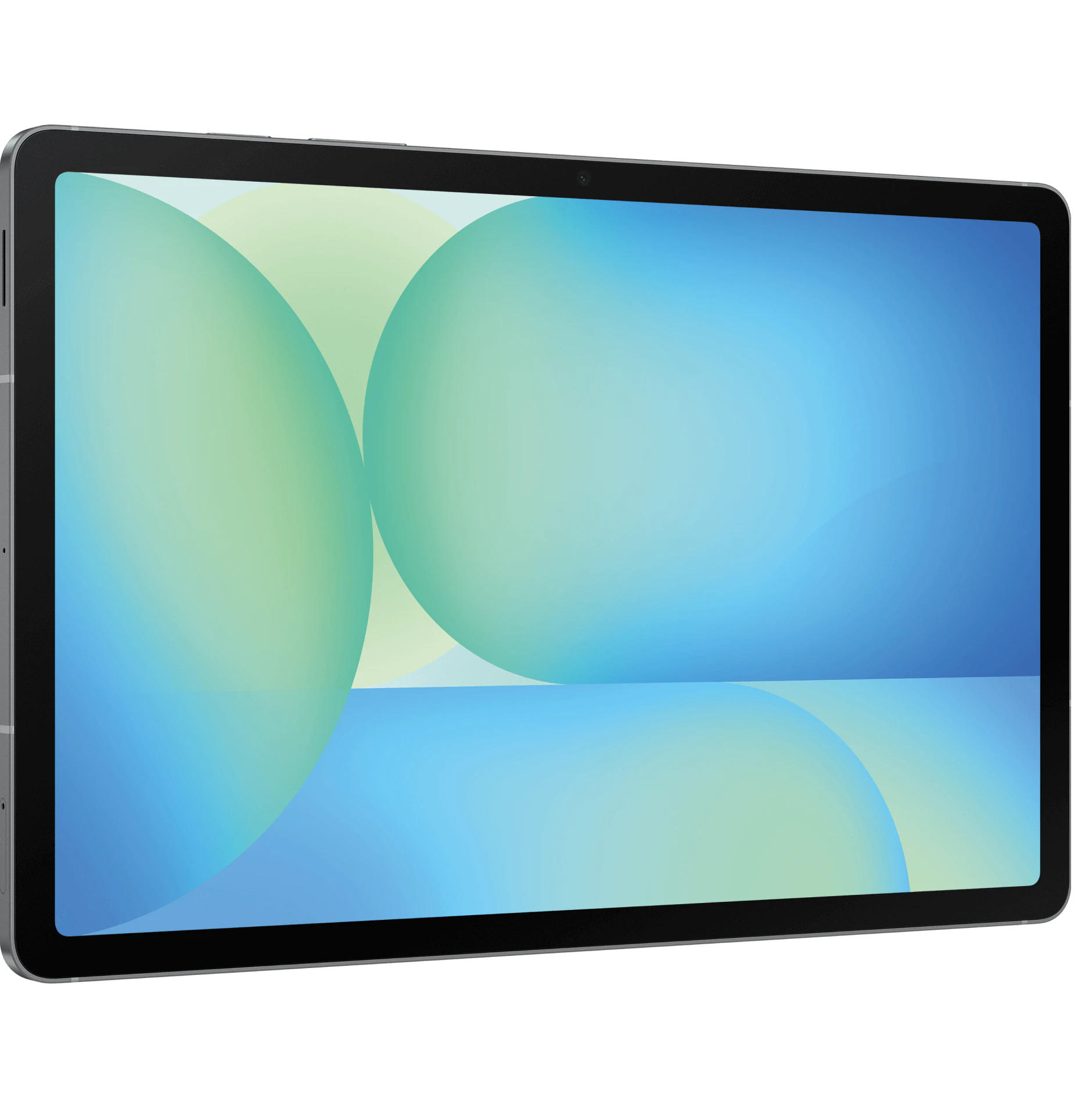 Highlight Bild vom Gerät Schräge Vorderansicht Samsung Galaxy Tab S10 Fe 5G Grau.