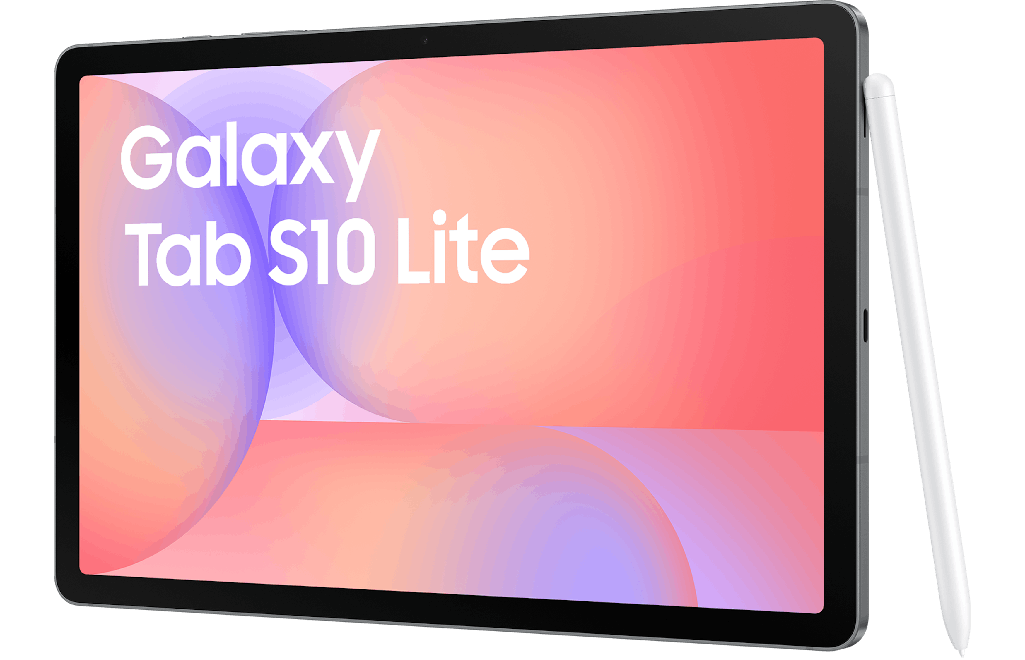 Vorderansicht Samsung Galaxy Tab S10 Lite Grau mit Pen.