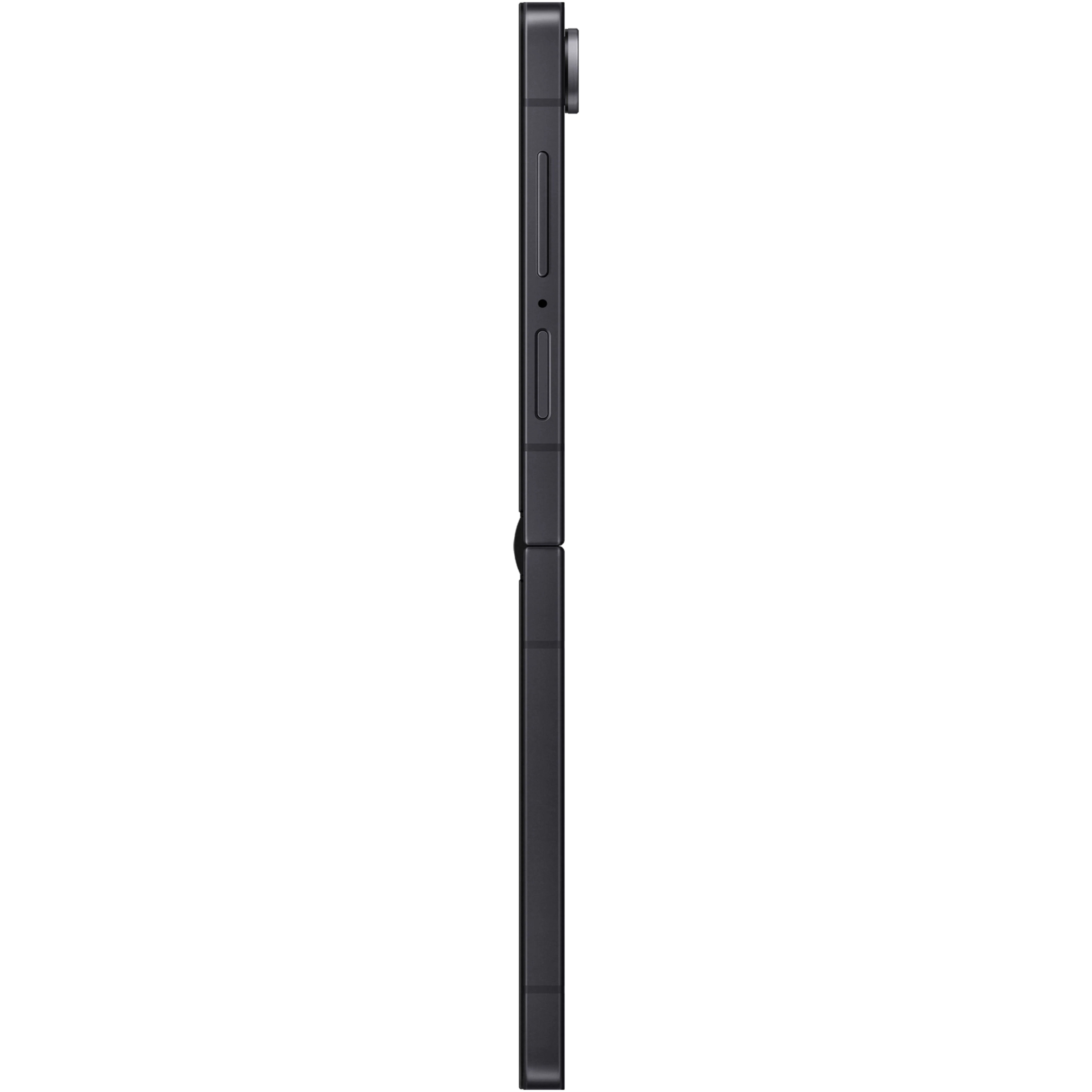 Seitenansicht Samsung Galaxy Z Flip7 Schwarz.