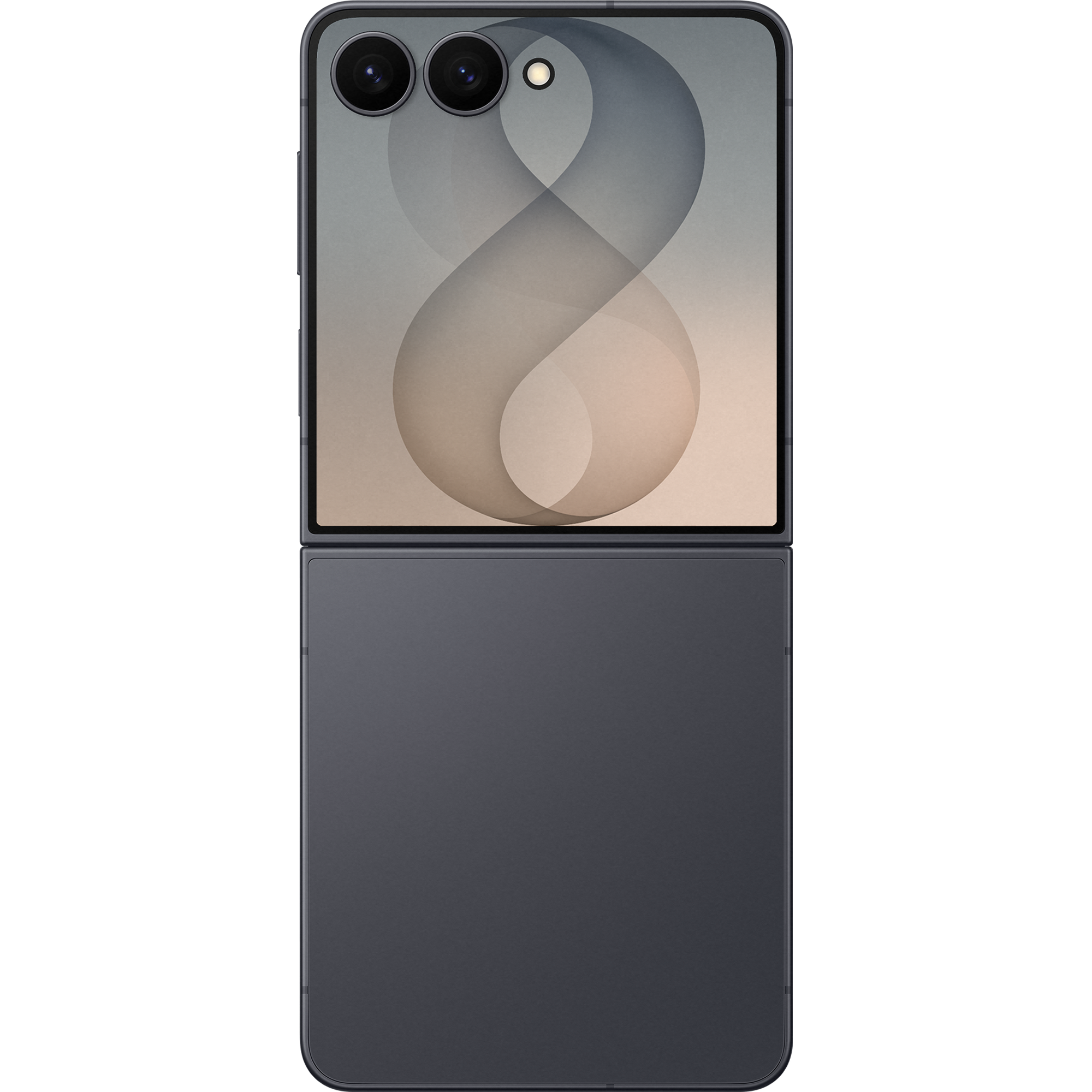 Rückansicht Samsung Galaxy Z Flip8 Graphite.