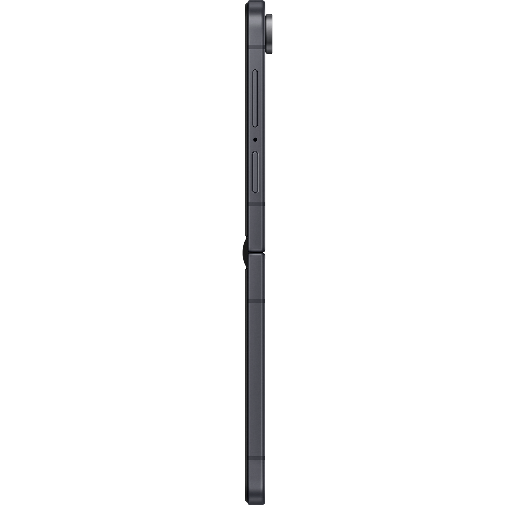 Seitenansicht Samsung Galaxy Z Flip8 Graphite.