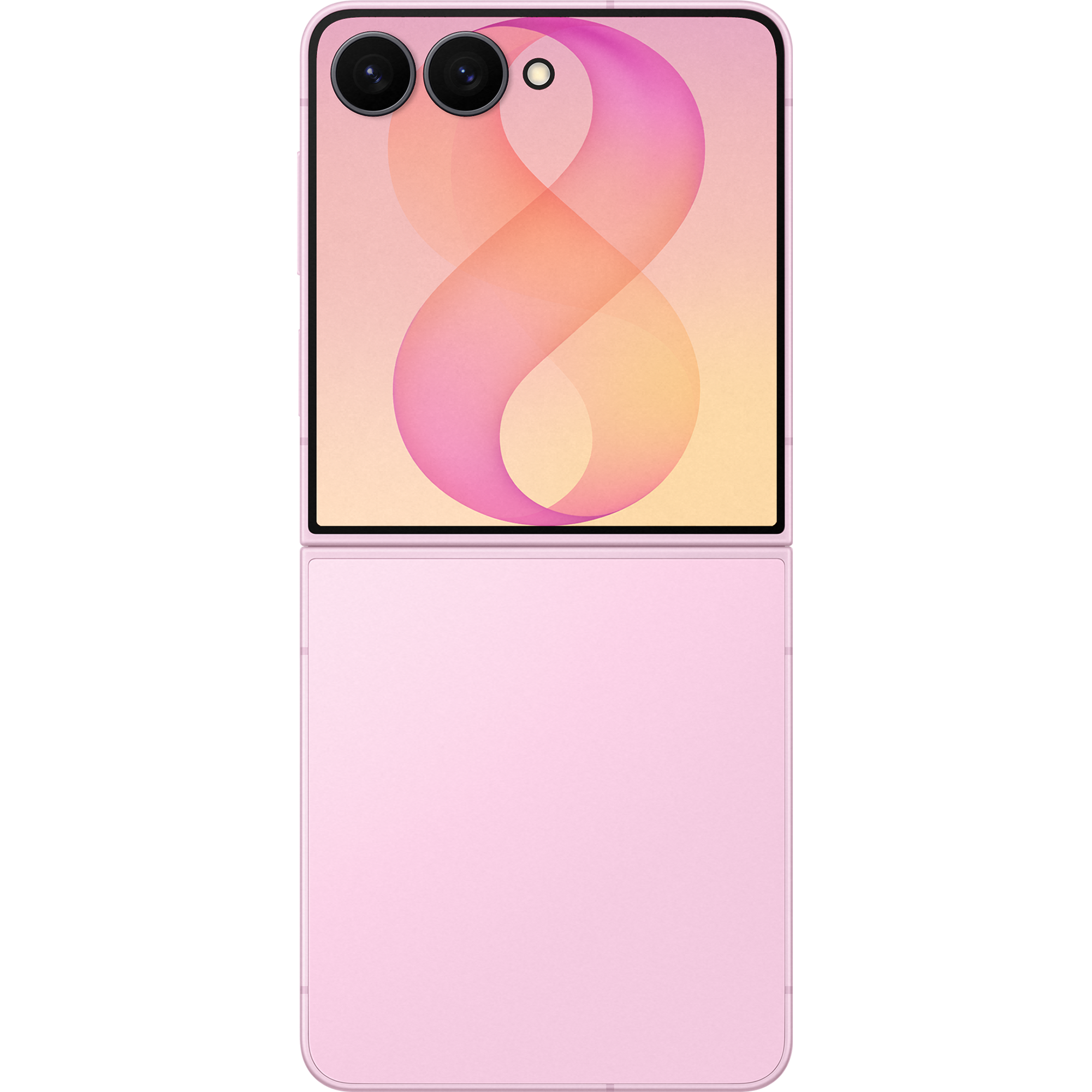 Rückansicht Samsung Galaxy Z Flip8 Pink.