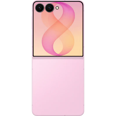 Rückansicht Samsung Galaxy Z Flip8 Pink.