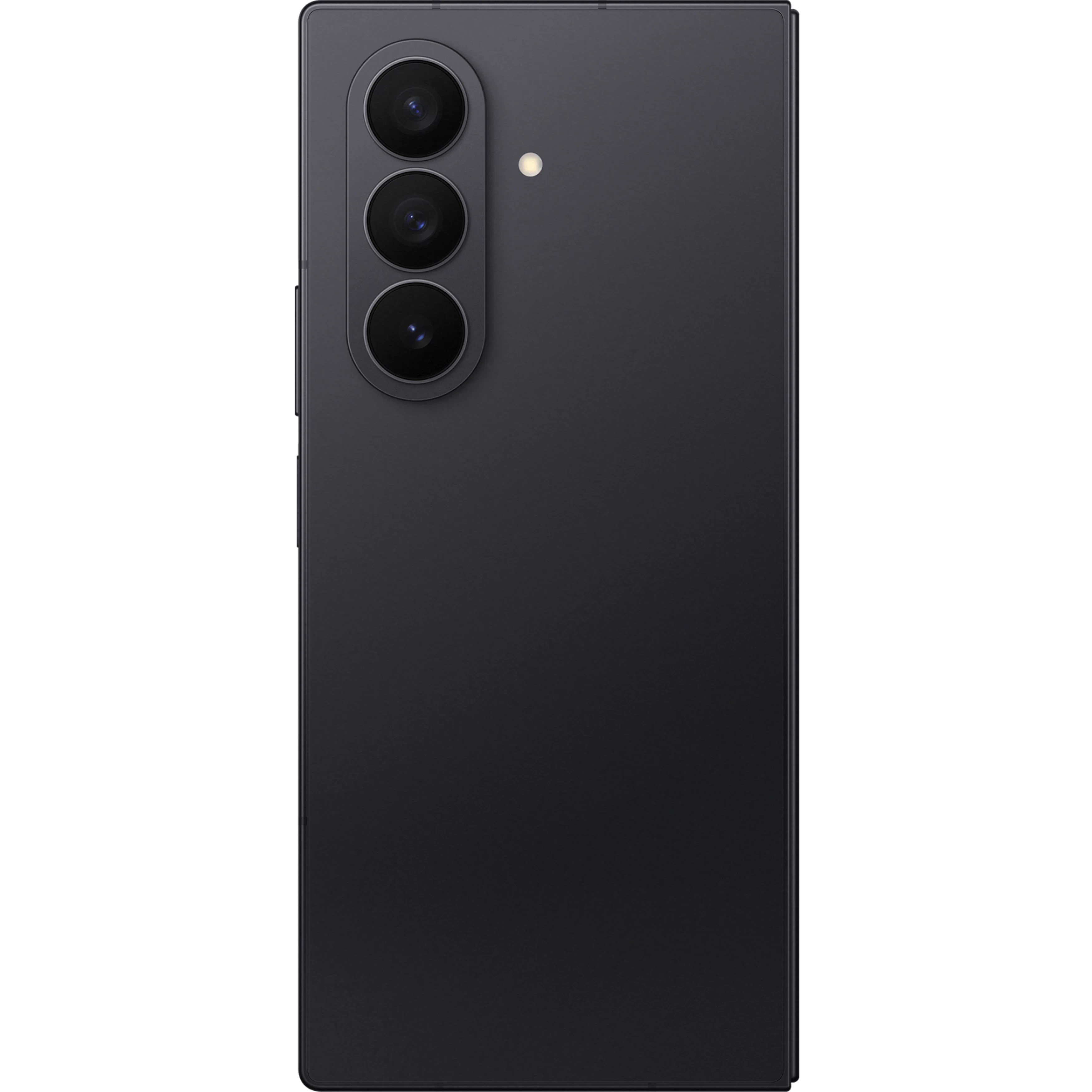 Geschlossene Rückansicht Samsung Galaxy Z Fold7 Schwarz.