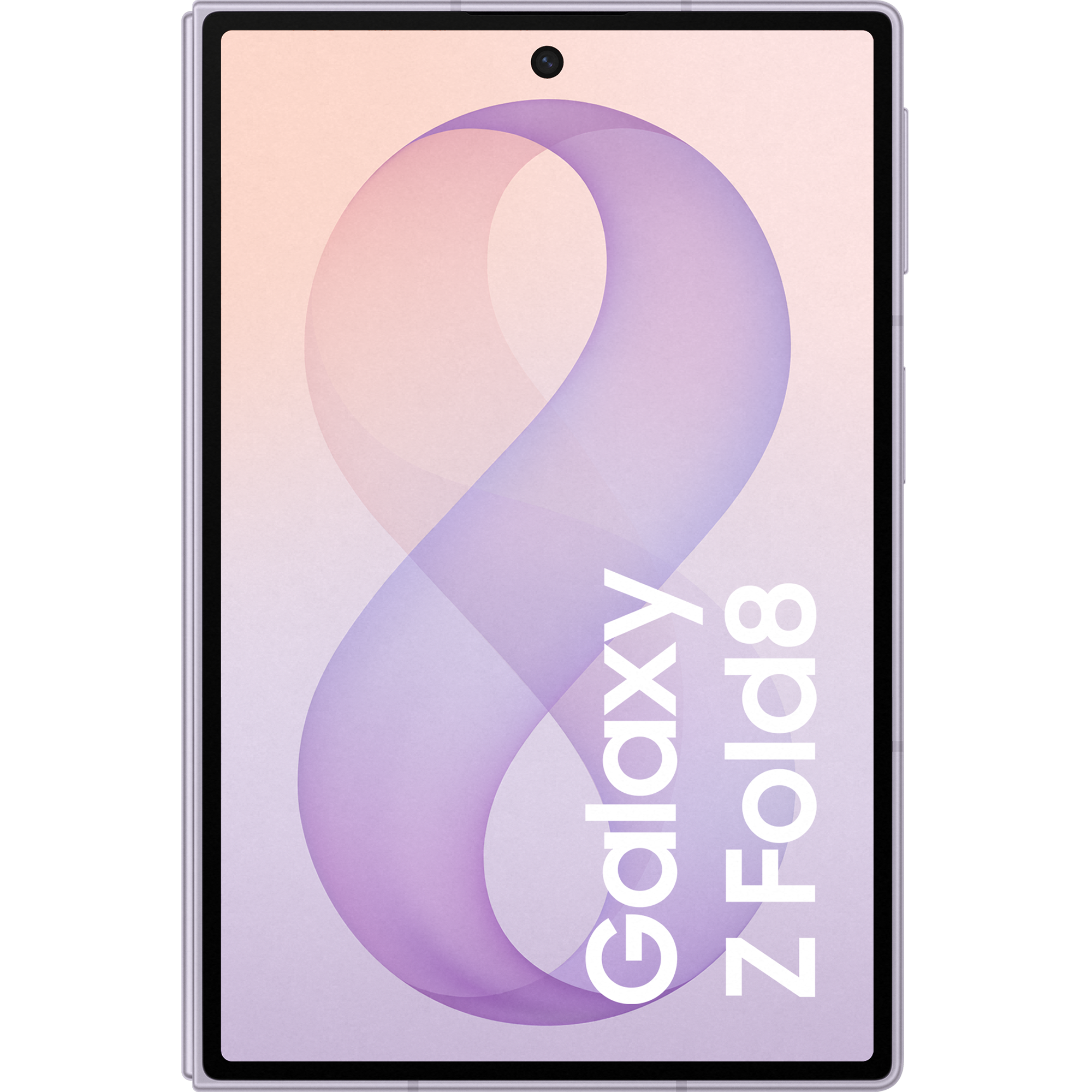 Vorderansicht Samsung Galaxy Z Fold8 Lavender.
