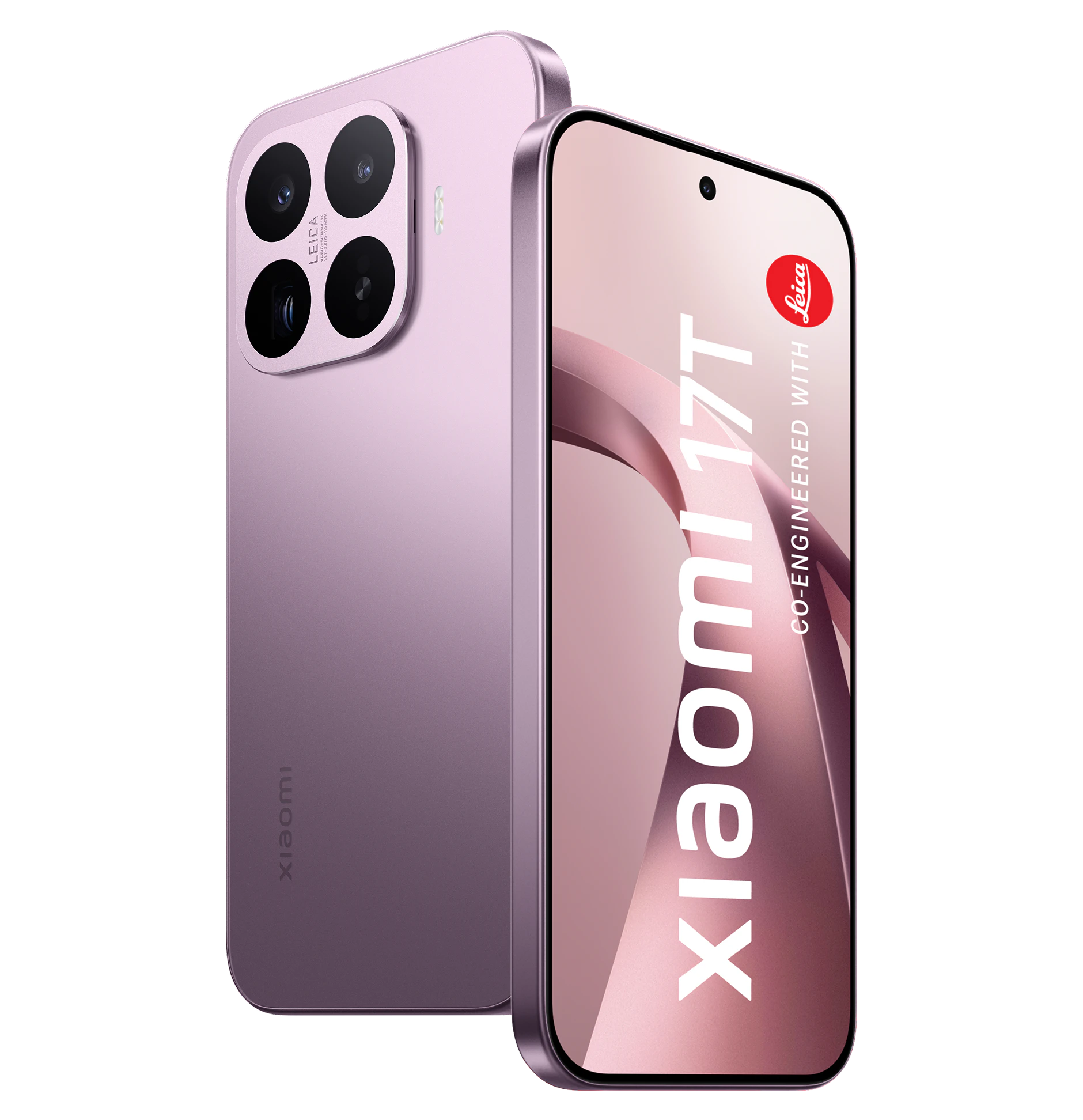 Highlight Bild vom Gerät Rück- und Vordransicht Xiaomi 17T light purple.
