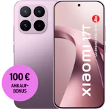 Rück- und Vorderansicht Xiaomi 17T light purple. 100 € Ankaufbonus.