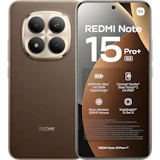 Vorder- und Rückansicht Xiaomi Redmi Note 15+ Pro Braun.