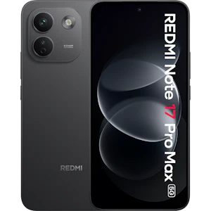Xiaomi Redmi Note 17 Pro Max 5G black Vorder- und Rückansicht.