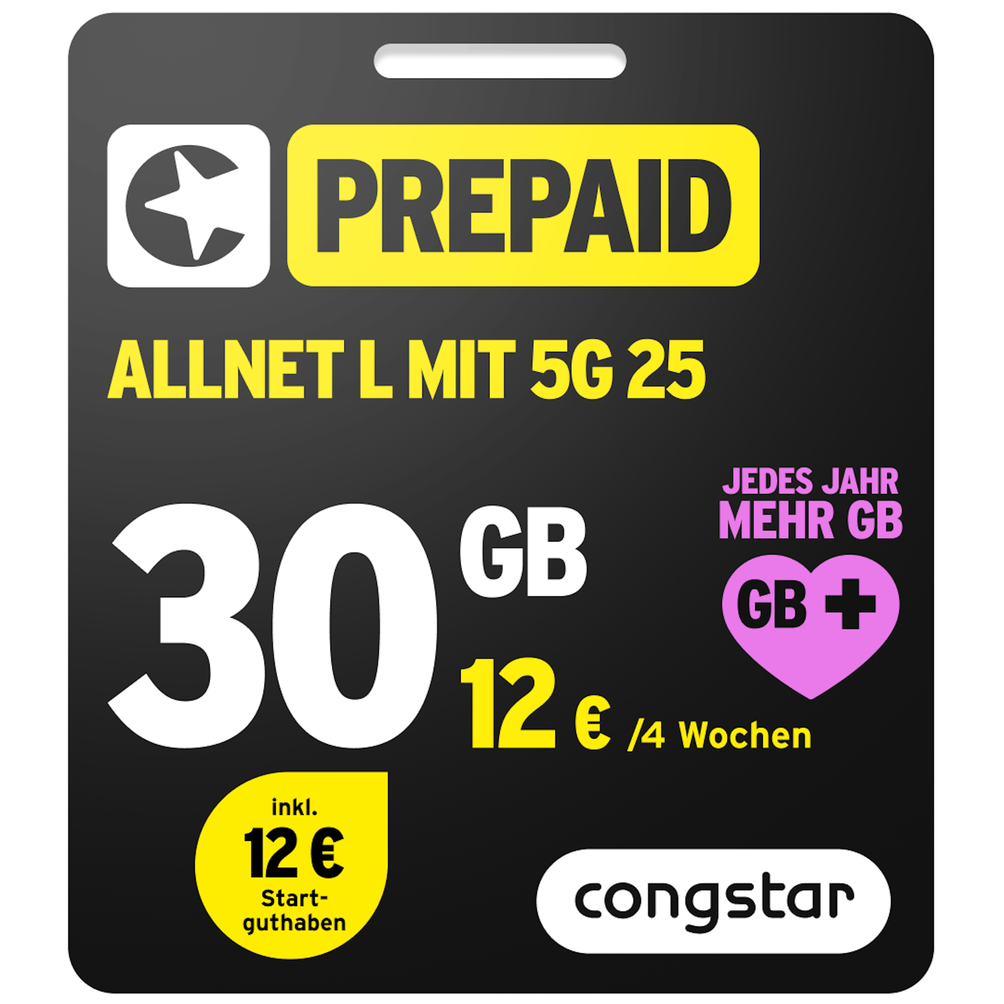 Bild der Verpackung des Prepaid Allnet L mit 5G 25