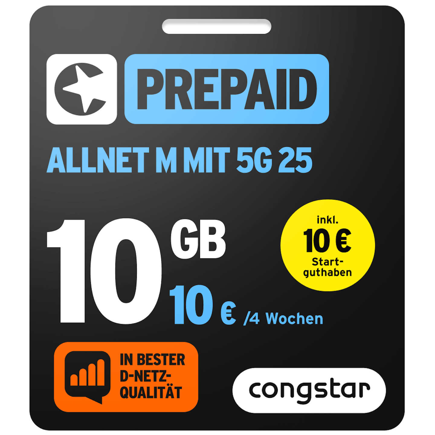 Bild der Verpackung des Prepaid Allnet M mit 5G 25