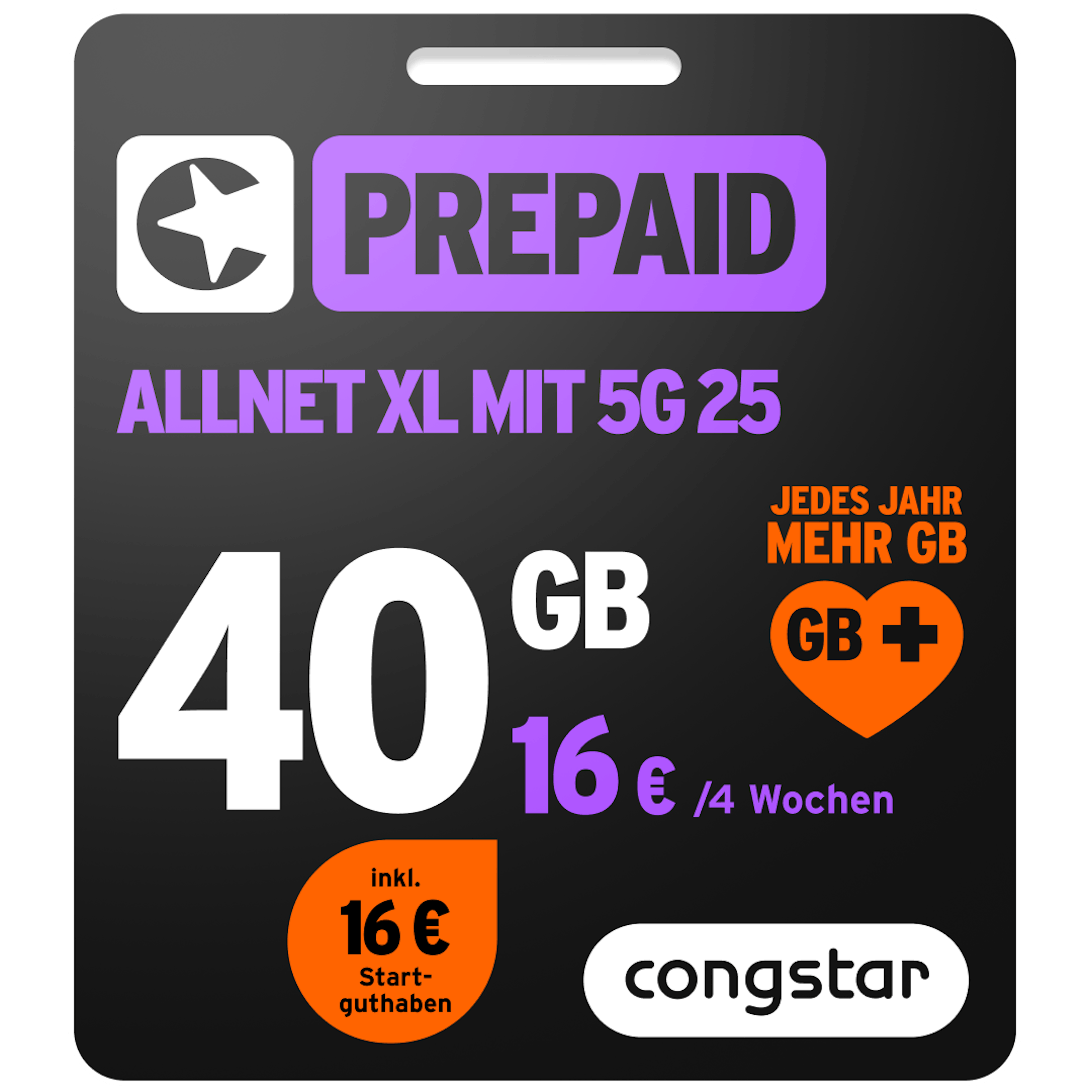 Bild der Verpackung des Prepaid Allnet XL mit 5G 25