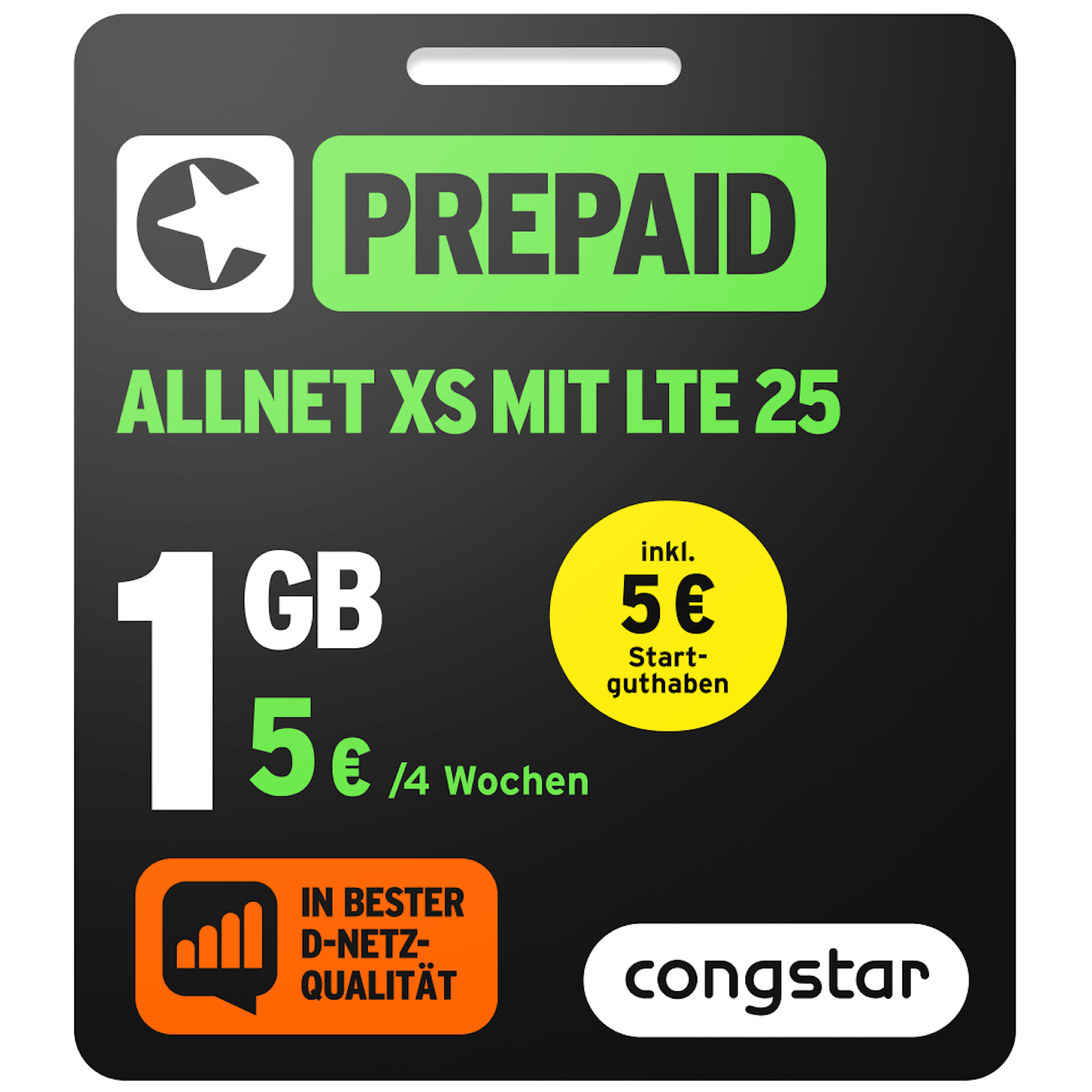 Bild der Verpackung des Prepaid Allnet XS mit LTE 25