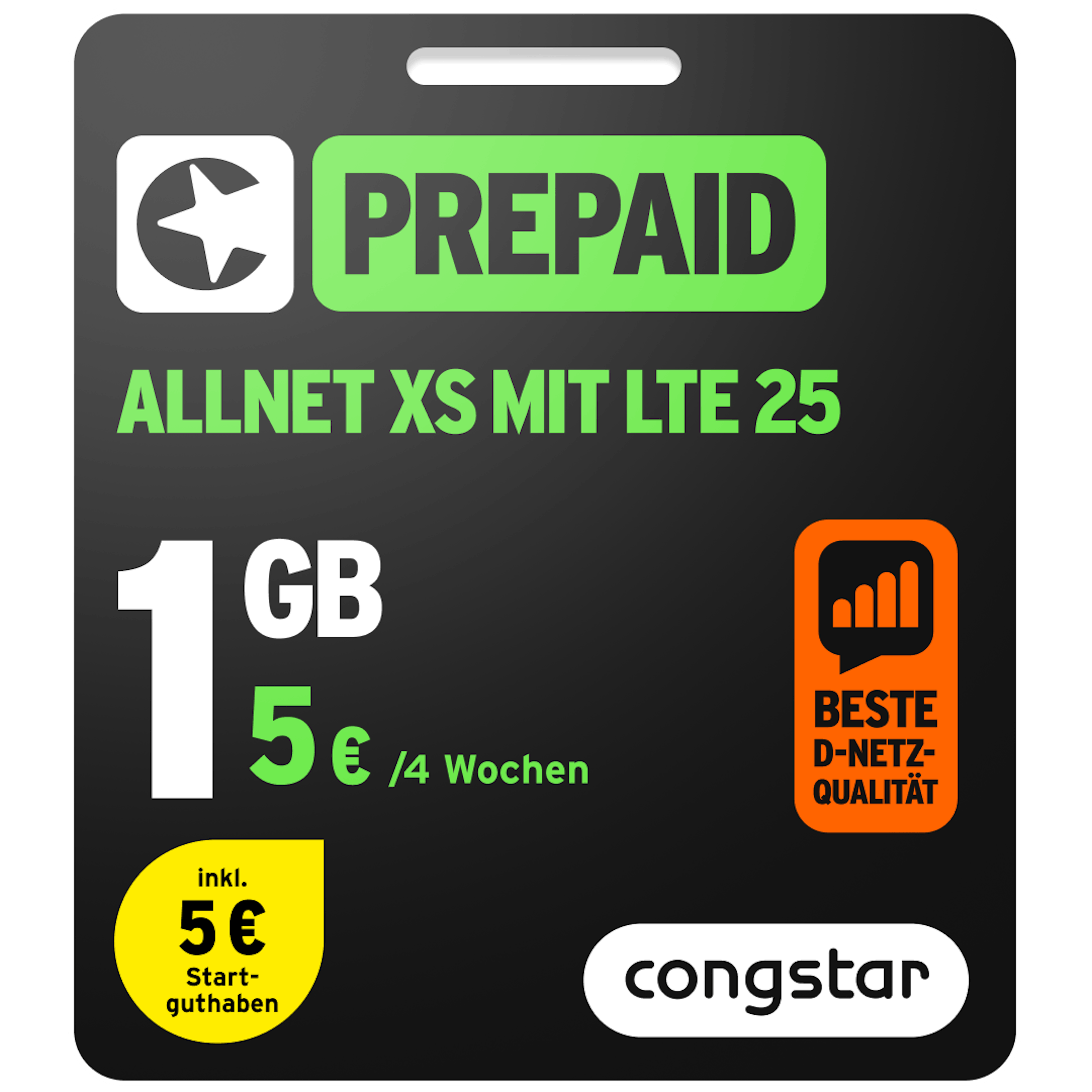 Bild der Verpackung des Prepaid Allnet XS mit LTE 25