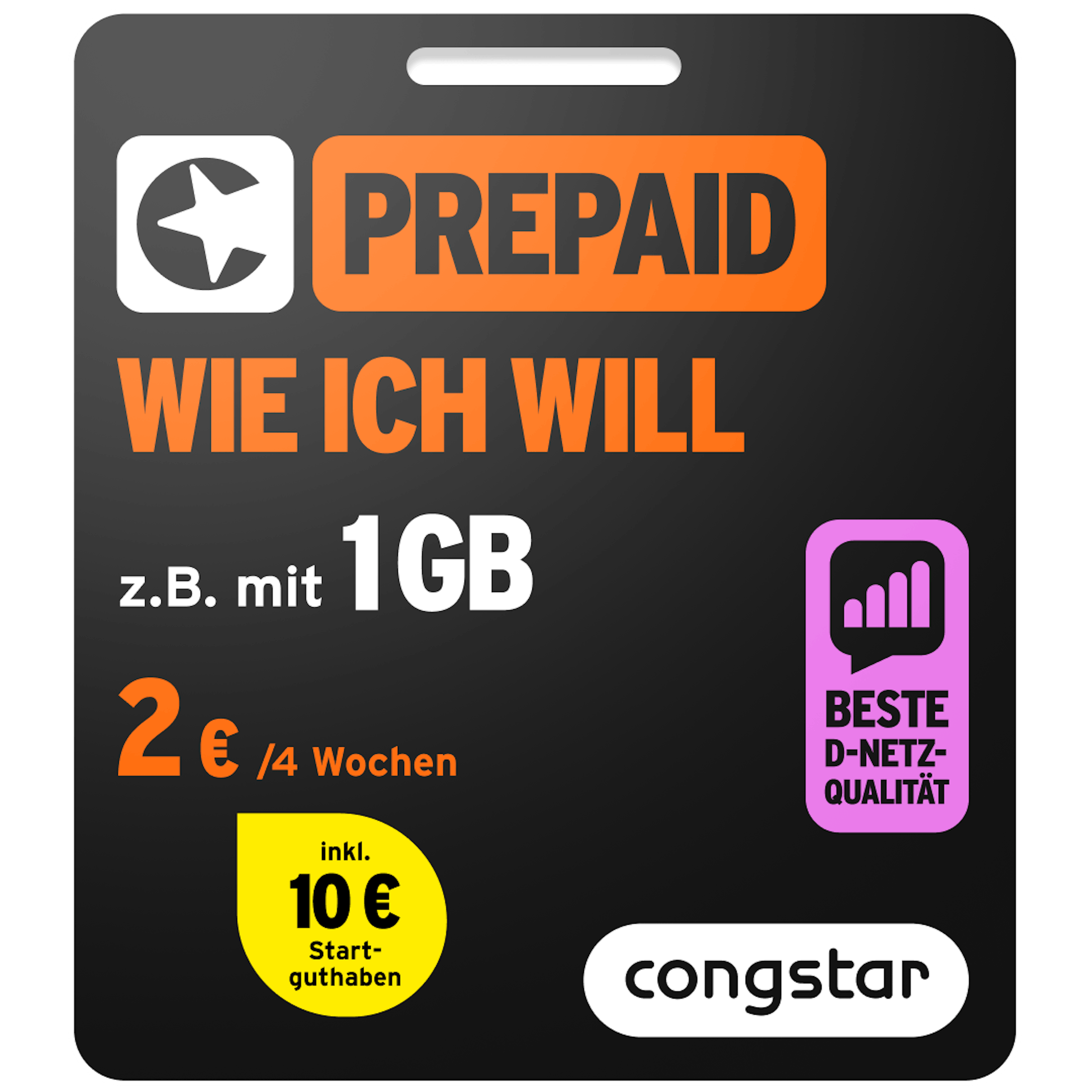 Bild der Verpackung des Prepaid wie ich will